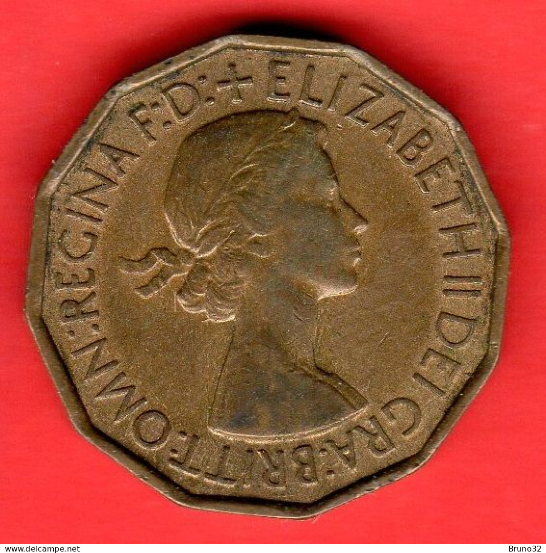 Gran Bretagna - Great Britain - GB - 3 Pence - 1953 - BB/VF - Come Da Foto - F. 3 Pence