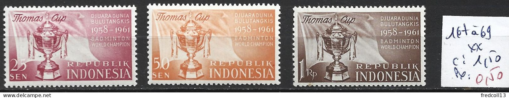 INDONESIE 167 à 69 ** Côte 1.50 € - Bádminton