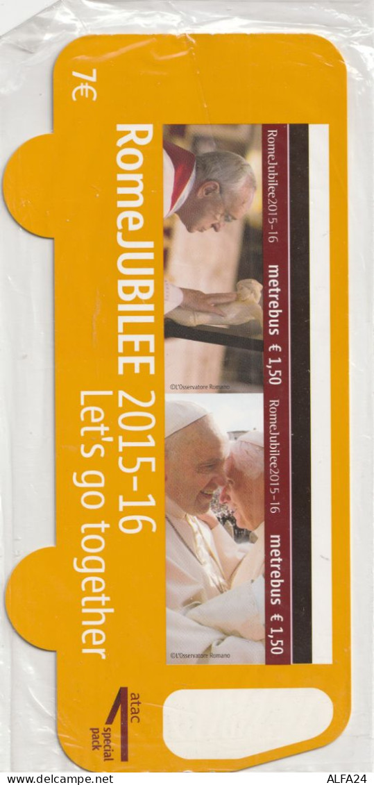 BIGLIETTI ROMA GIUBILEO CON FOLDER NUOVI FACCIALE 7 EURO (BRF109 - Europe