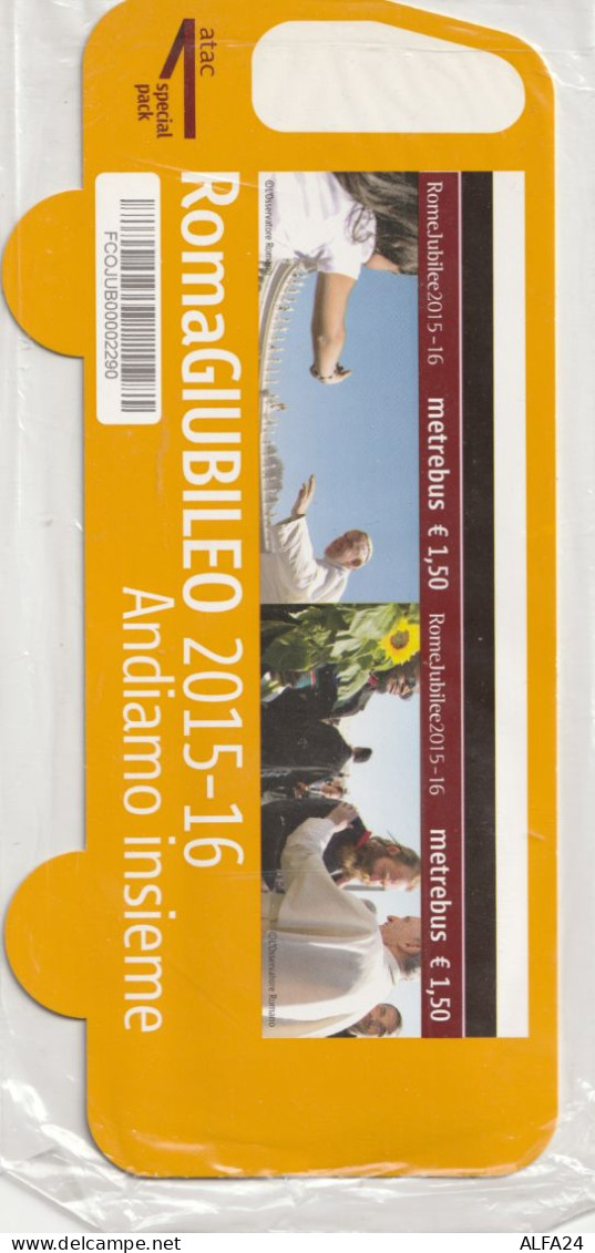 BIGLIETTI ROMA GIUBILEO CON FOLDER NUOVI FACCIALE 7 EURO (BRF109 - Europe