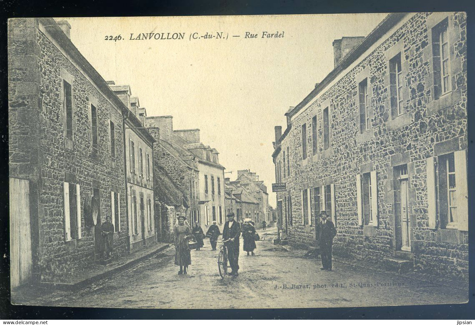 Cpa Du 22 Lanvollon -- Rue Fardel  STEP20 - Lanvollon