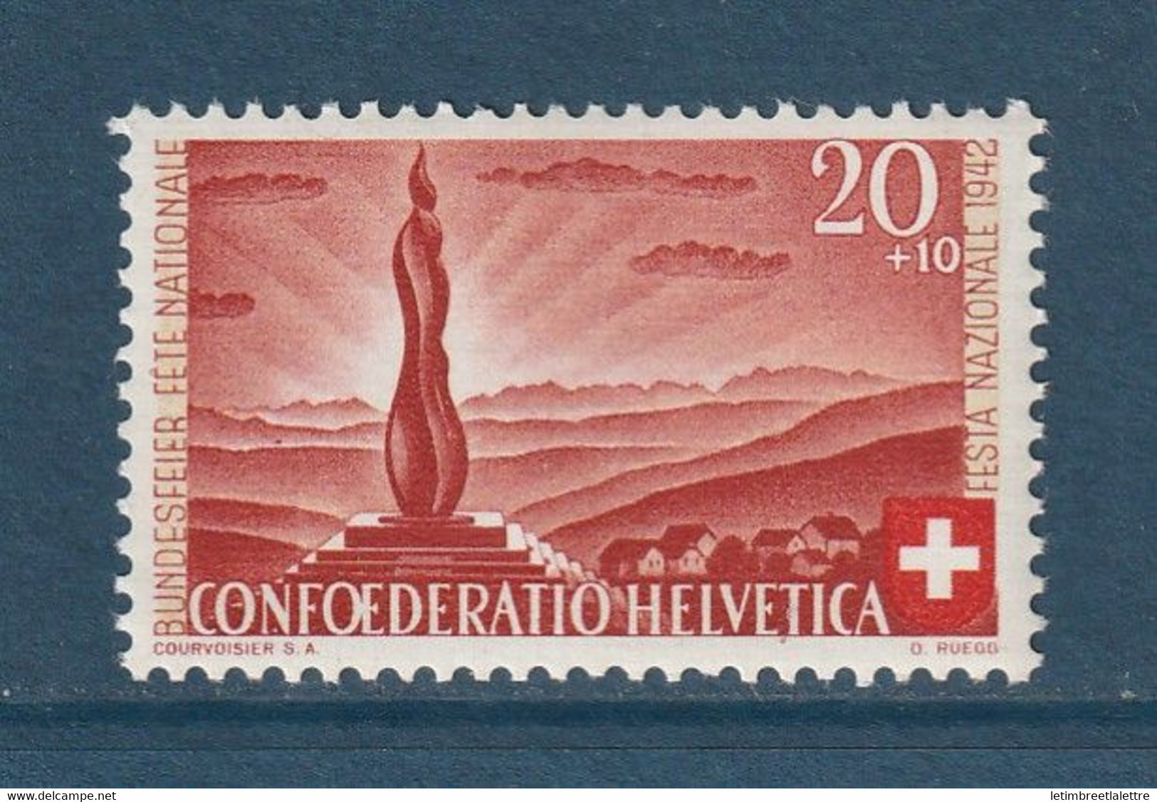 Suisse - YT N° 379 ** - Neuf Sans Charnière - 1942 - Unused Stamps