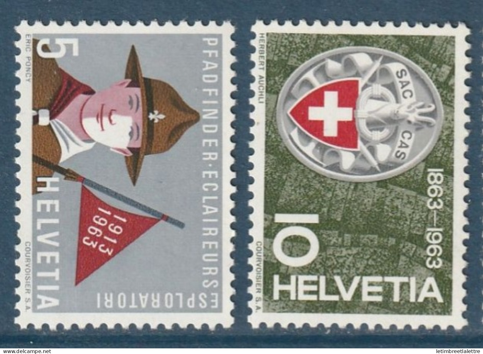 Suisse - YT N° 705 Et 706 ** - Neuf Sans Charnière - 1963 - Ungebraucht