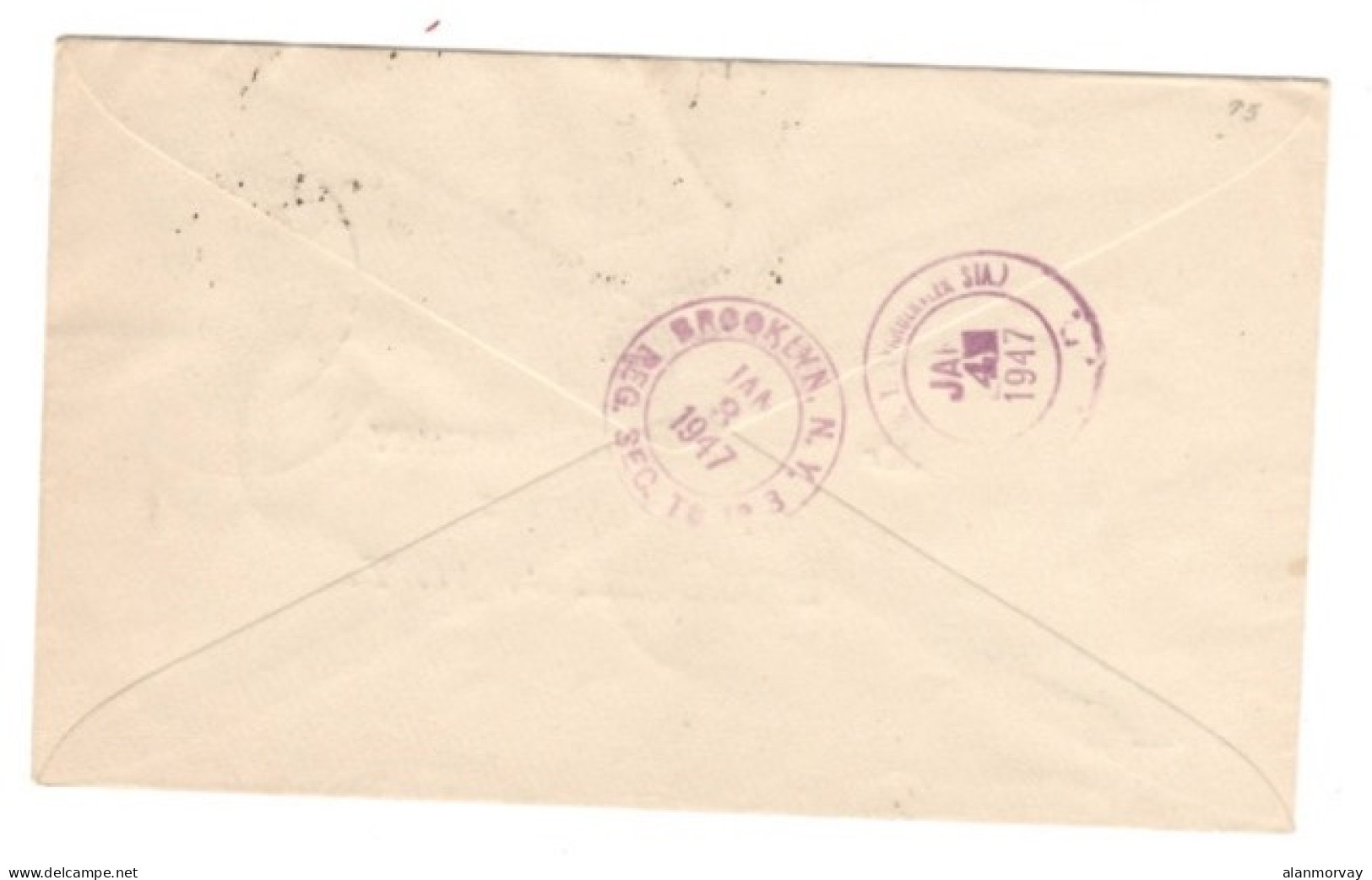 Aden - Aden Kathiri State Of Seiyun 1947 Registered Cover To USA - Aden (1854-1963)