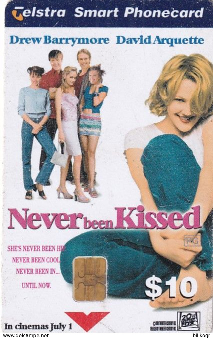 AUSTRALIA - Cinema/Never Been Kissed, Exp.date 07/01, Used - Australie