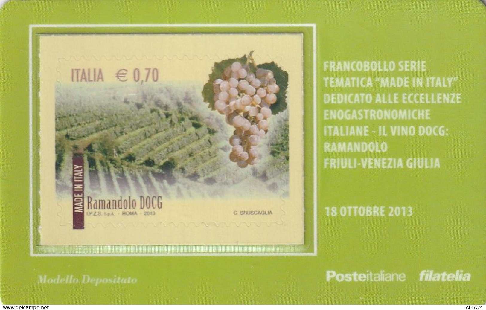 TESSERA FILATELICA VALORE 0,7 EURO RAMANDOLO (TF1247 - Philatelistische Karten