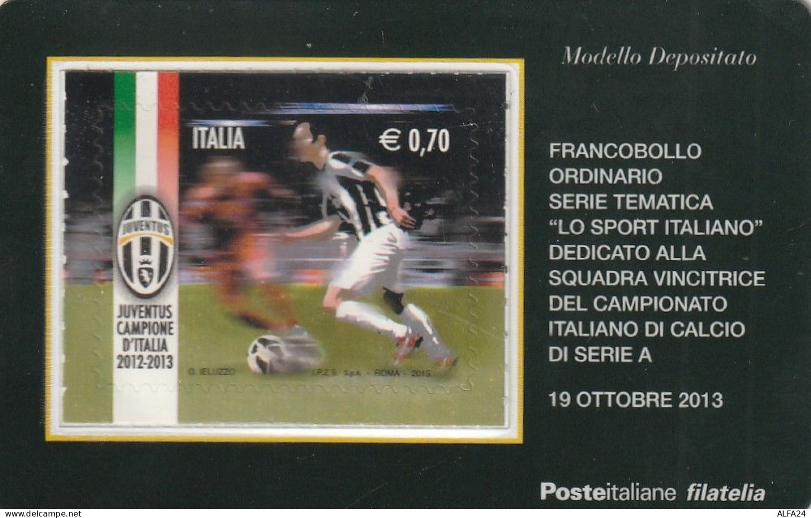 TESSERA FILATELICA VALORE 0,7 EURO JUVENTUS (TF1226 - Cartes Philatéliques