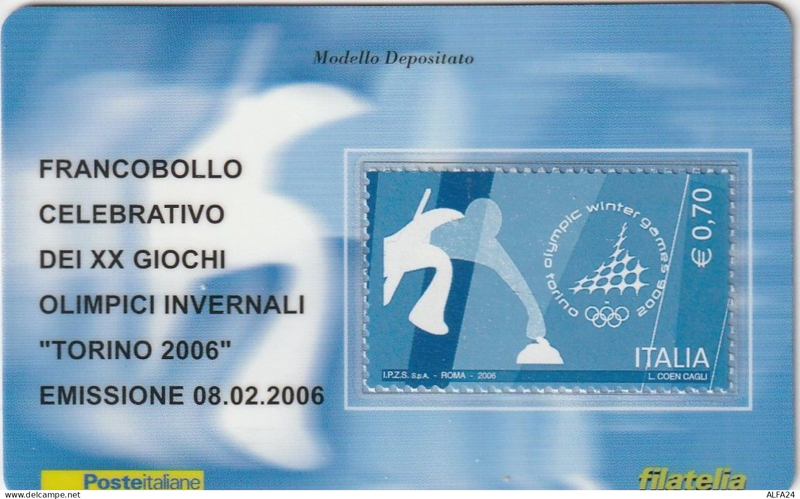 TESSERA FILATELICA VALORE 0,7 EURO TORINO 2006 (TF1217 - Cartes Philatéliques