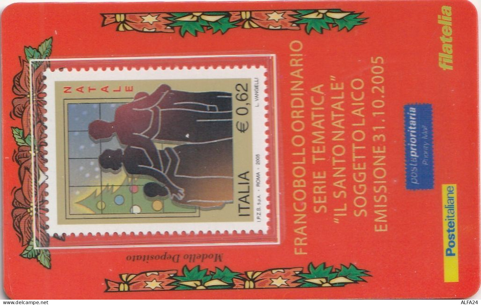 TESSERA FILATELICA VALORE 0,62 EURO NATALE (TF1209 - Cartes Philatéliques