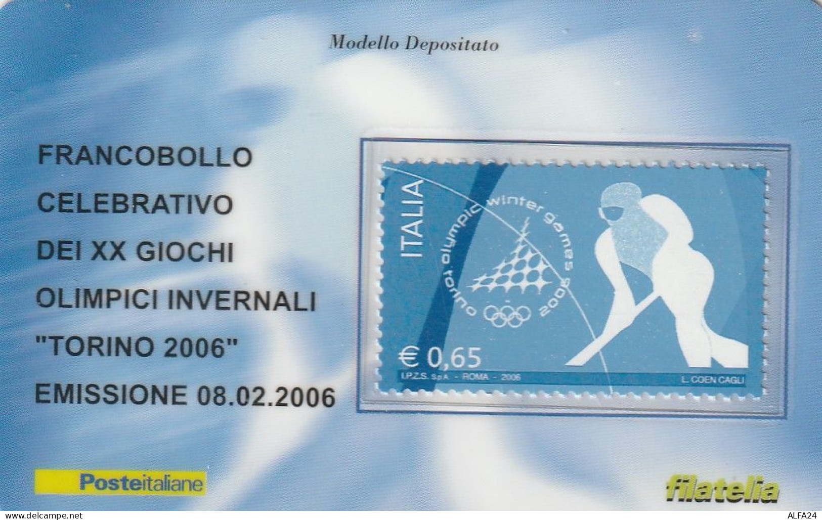 TESSERA FILATELICA VALORE 0,65 EURO TORINO 2006 (TF1174 - Cartes Philatéliques