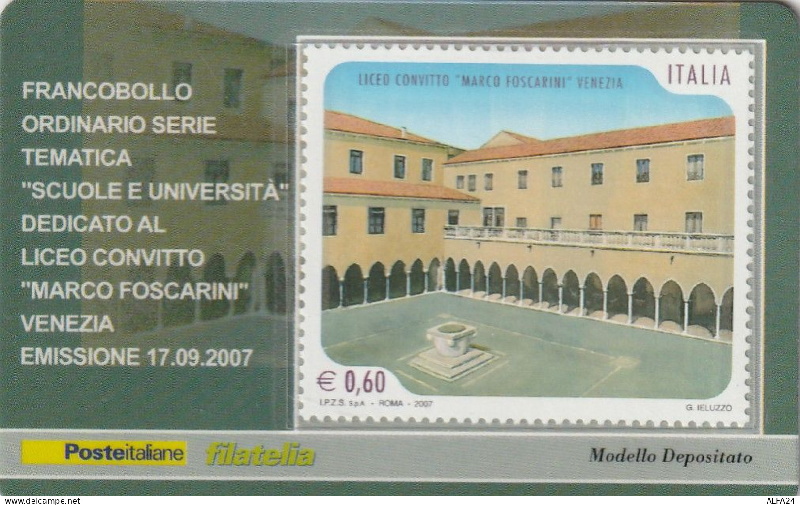 TESSERA FILATELICA VALORE 0,6 EURO LIECO MARCO FOSCARIN (TF1119 - Philatelistische Karten