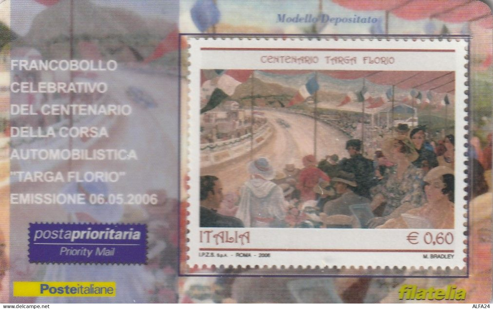 TESSERA FILATELICA VALORE 0,6 EURO TARGA FLORIO (TF1092 - Tessere Filateliche