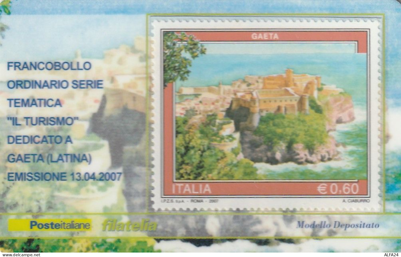 TESSERA FILATELICA VALORE 0,6 EURO GAETA (TF1082 - Philatelistische Karten