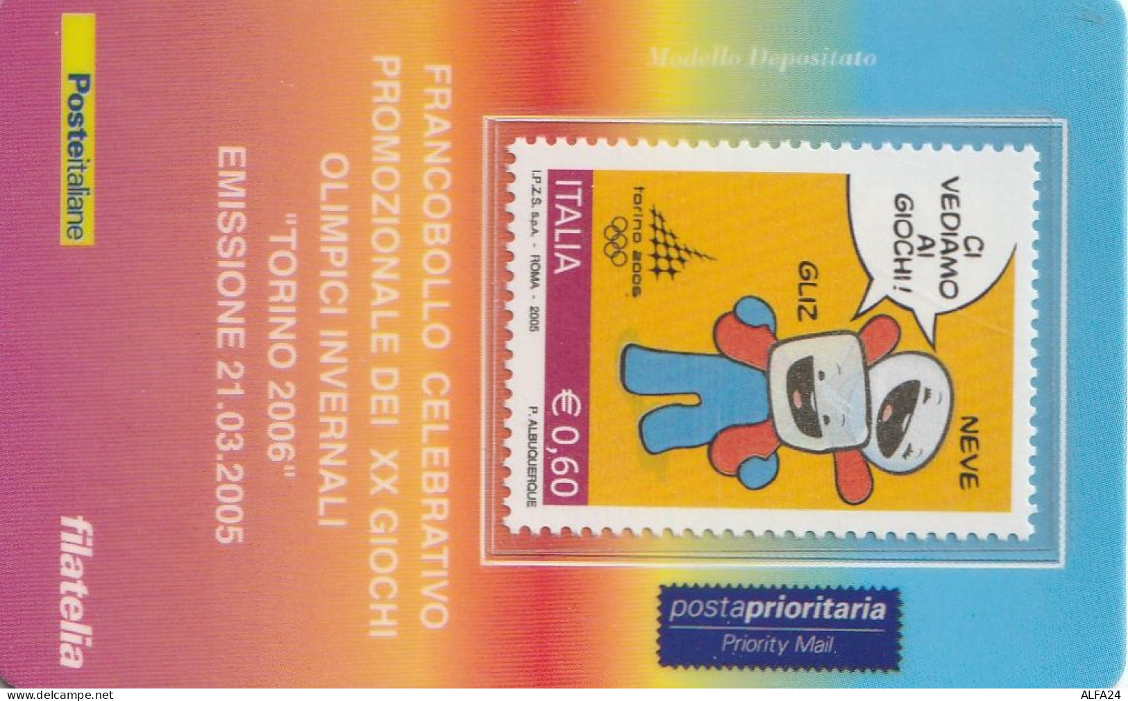 TESSERA FILATELICA VALORE 0,6 EURO TORINO 2006 (TF1053 - Cartes Philatéliques