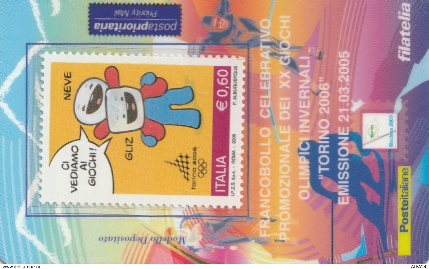 TESSERA FILATELICA VALORE 0,6 EURO TORINO 2006 (TF1050 - Cartes Philatéliques