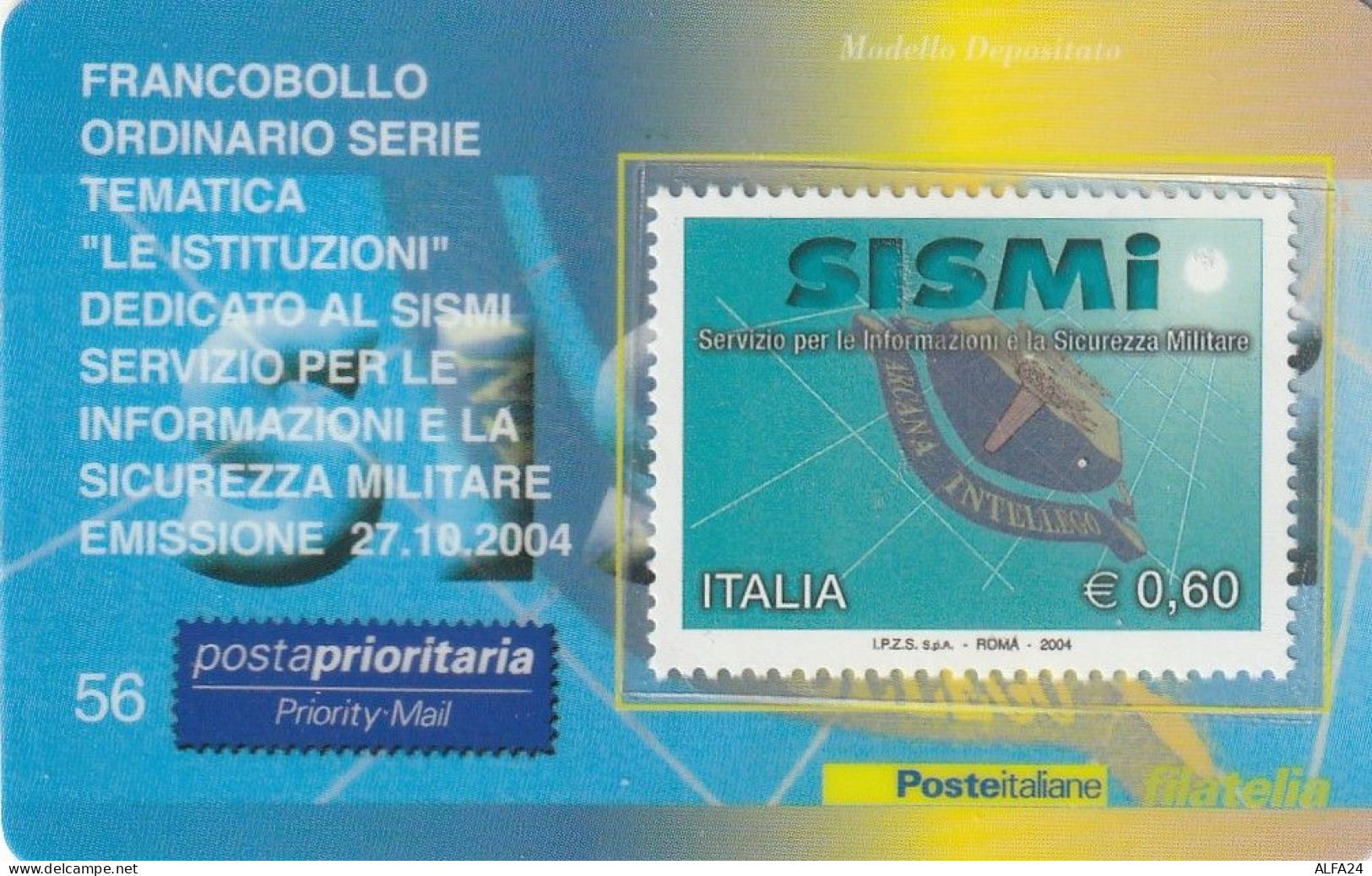 TESSERA FILATELICA VALORE 0,6 EURO SISMI (TF1048 - Cartes Philatéliques