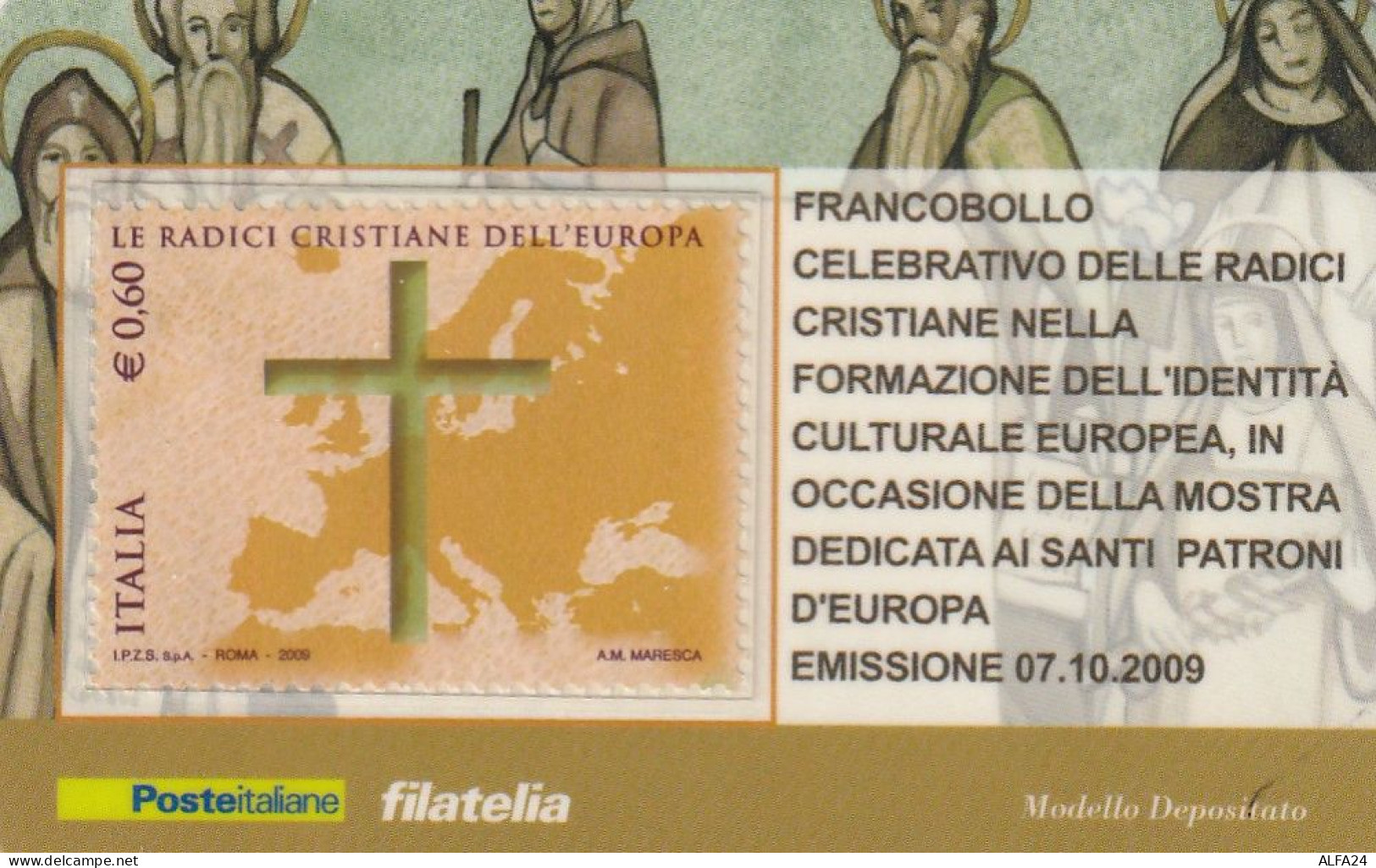 TESSERA FILATELICA VALORE 0,6 EURO RADICI CRISTIANE (TF1044 - Cartes Philatéliques