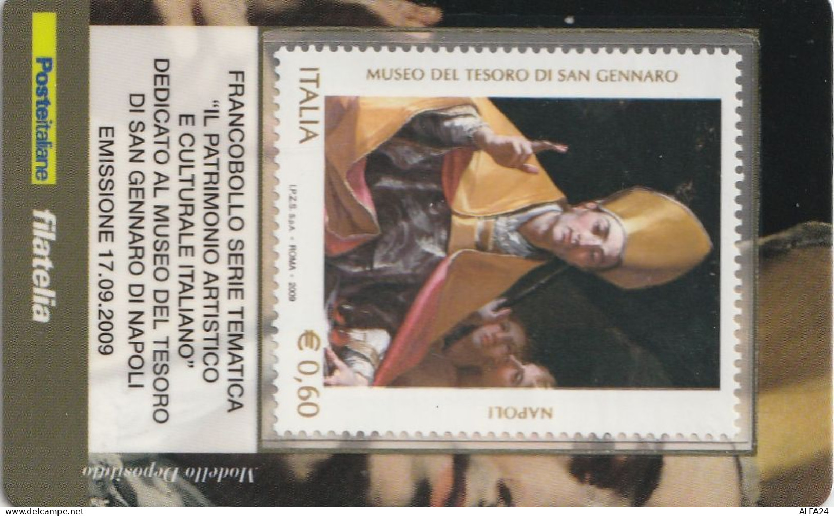 TESSERA FILATELICA VALORE 0,6 EURO SAN GENNARO (TF1043 - Philatelic Cards