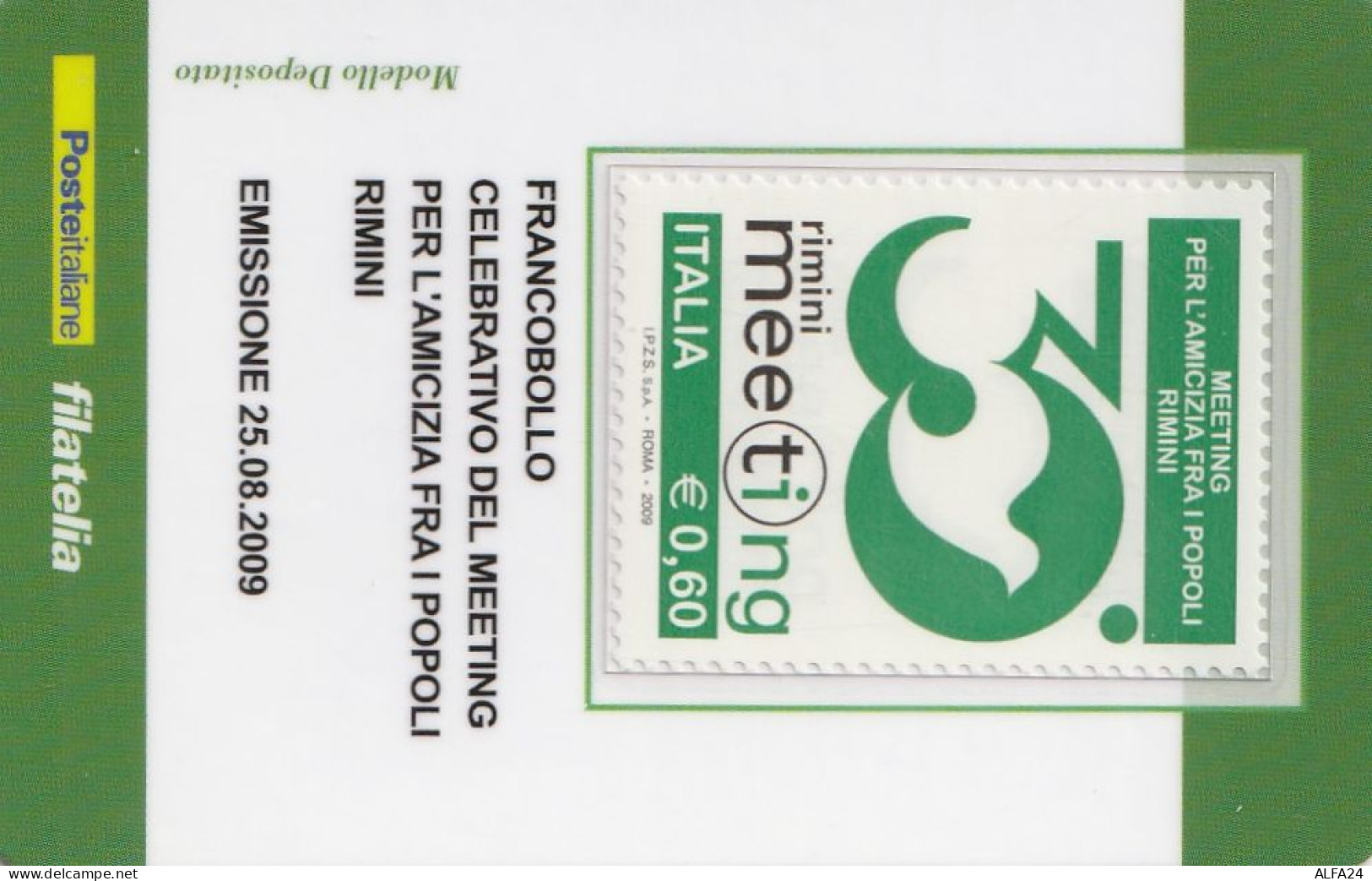 TESSERA FILATELICA VALORE 0,6 EURO RIMINI MEETING (TF1032 - Philatelic Cards