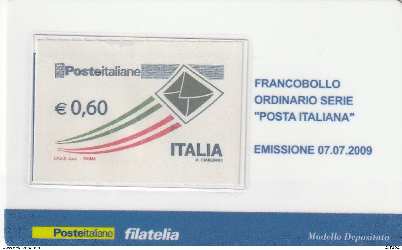 TESSERA FILATELICA VALORE 0,6 EURO ORDINARIO (TF1026 - Philatelistische Karten