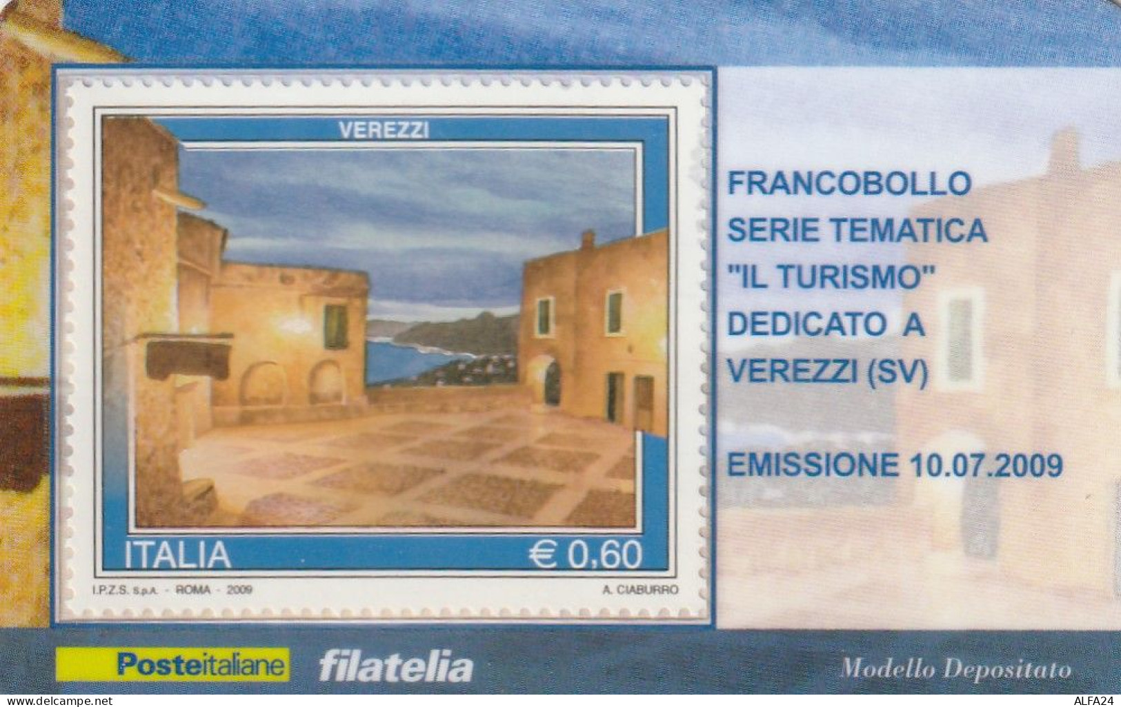 TESSERA FILATELICA VALORE 0,6 EURO VEREZZI (TF1028 - Cartes Philatéliques