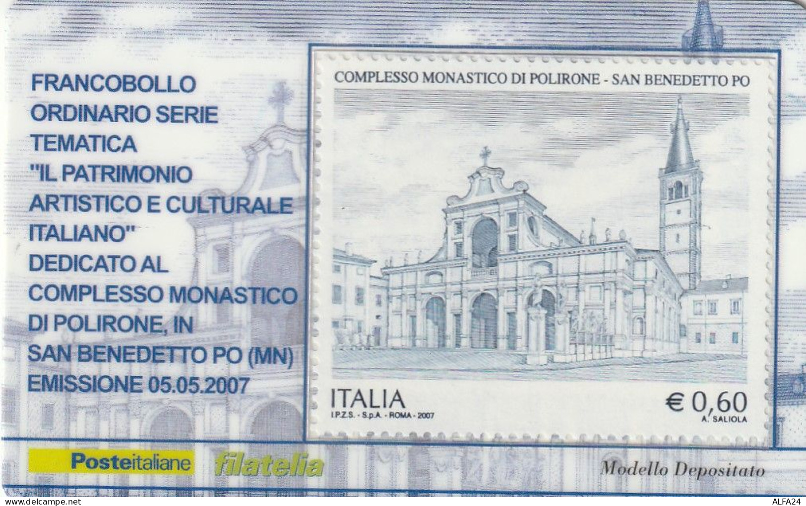 TESSERA FILATELICA VALORE 0,6 EURO POLIRONE (TF1022 - Philatelic Cards