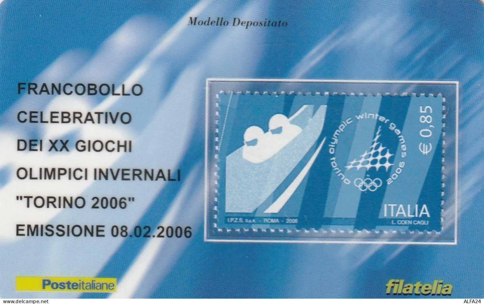 TESSERA FILATELICA VALORE 0,85 EURO TORINO 2006 (TF1002 - Cartes Philatéliques