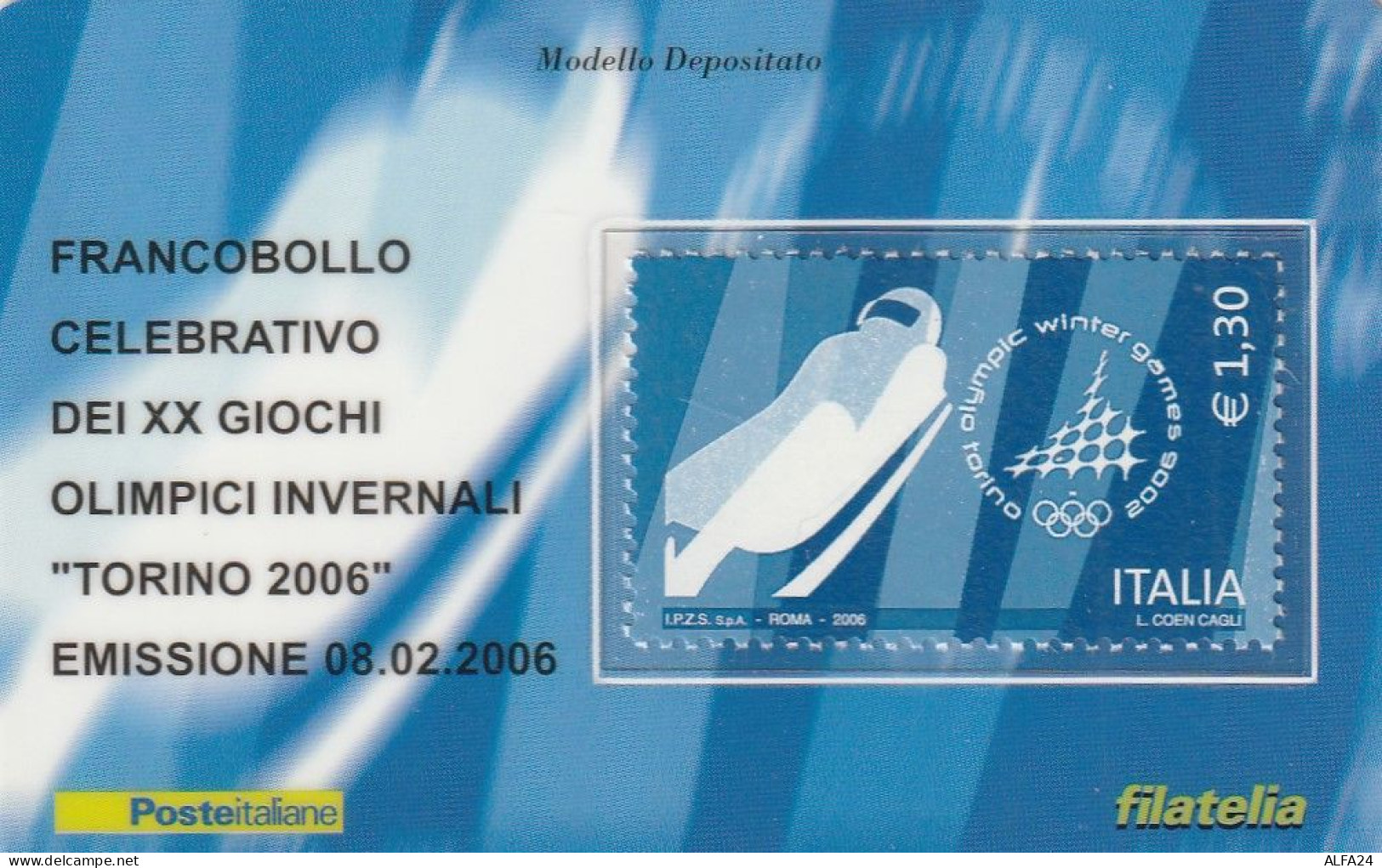 TESSERA FILATELICA VALORE 1,3 EURO TORINO 2006 (TF986 - Cartes Philatéliques