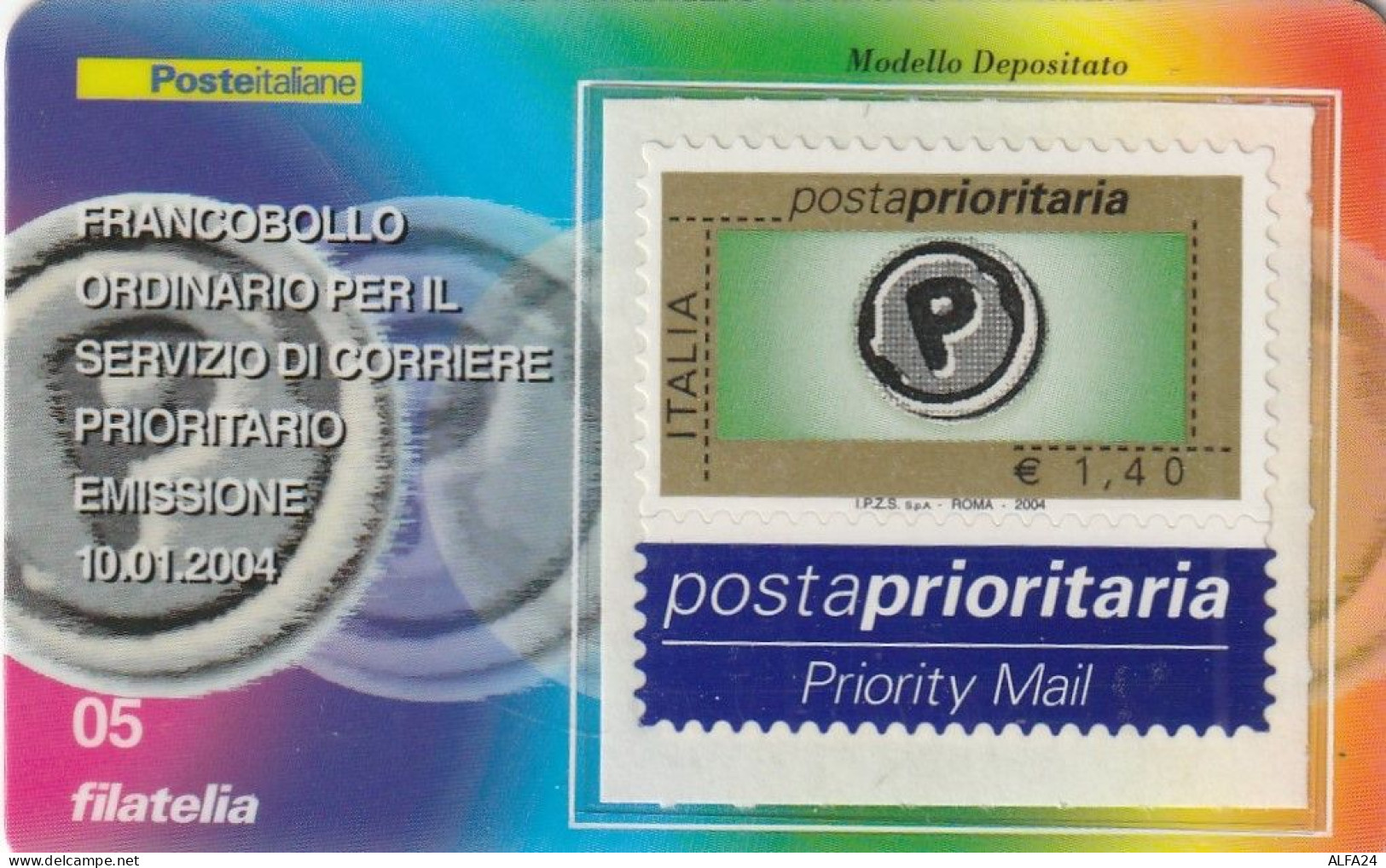 TESSERA FILATELICA VALORE 1,4 EURO POSTA PRIORITARIA (TF983 - Cartes Philatéliques