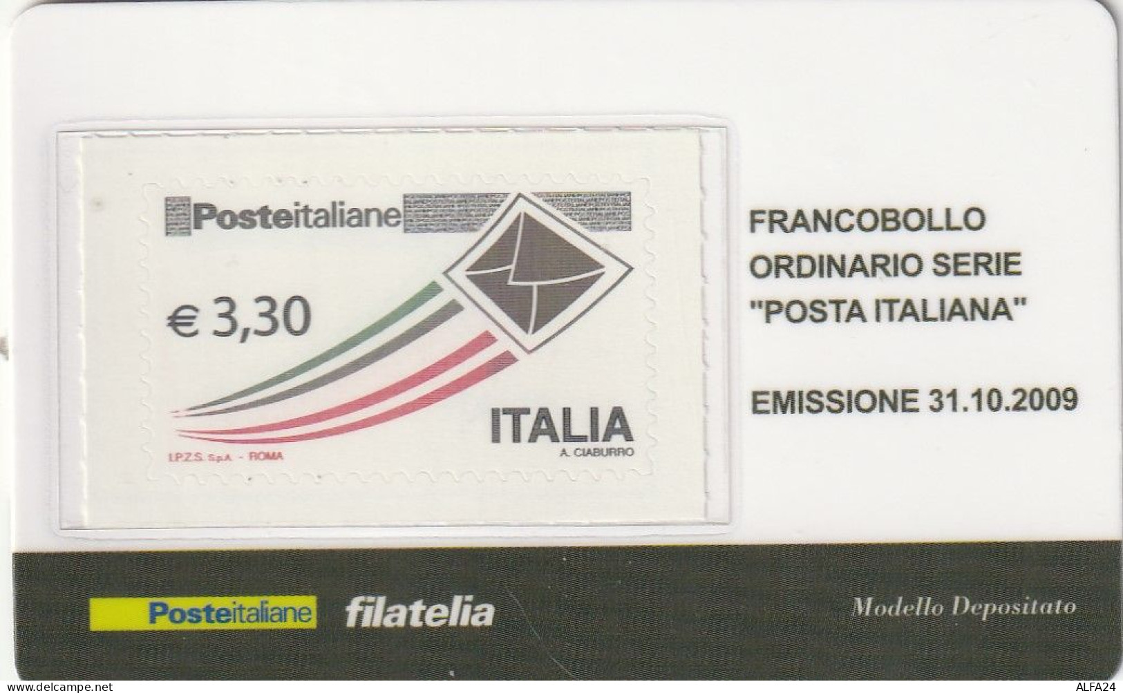 TESSERA FILATELICA VALORE 3,65 EURO ORDINARIO (TF960 - Philatelic Cards