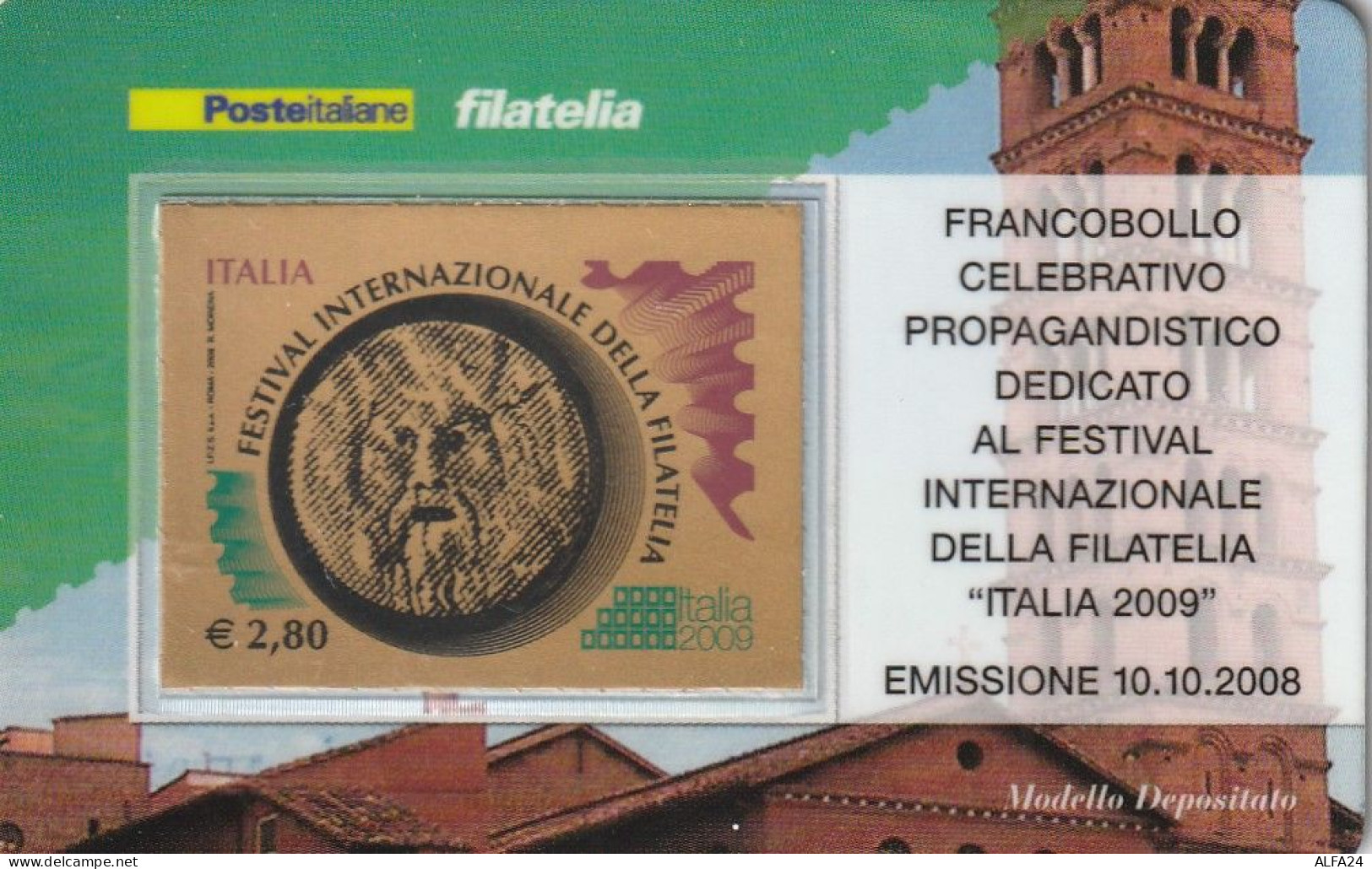 TESSERA FILATELICA VALORE 2,8 EURO FESTIVAL FILATELIA (TF953 - Philatelic Cards