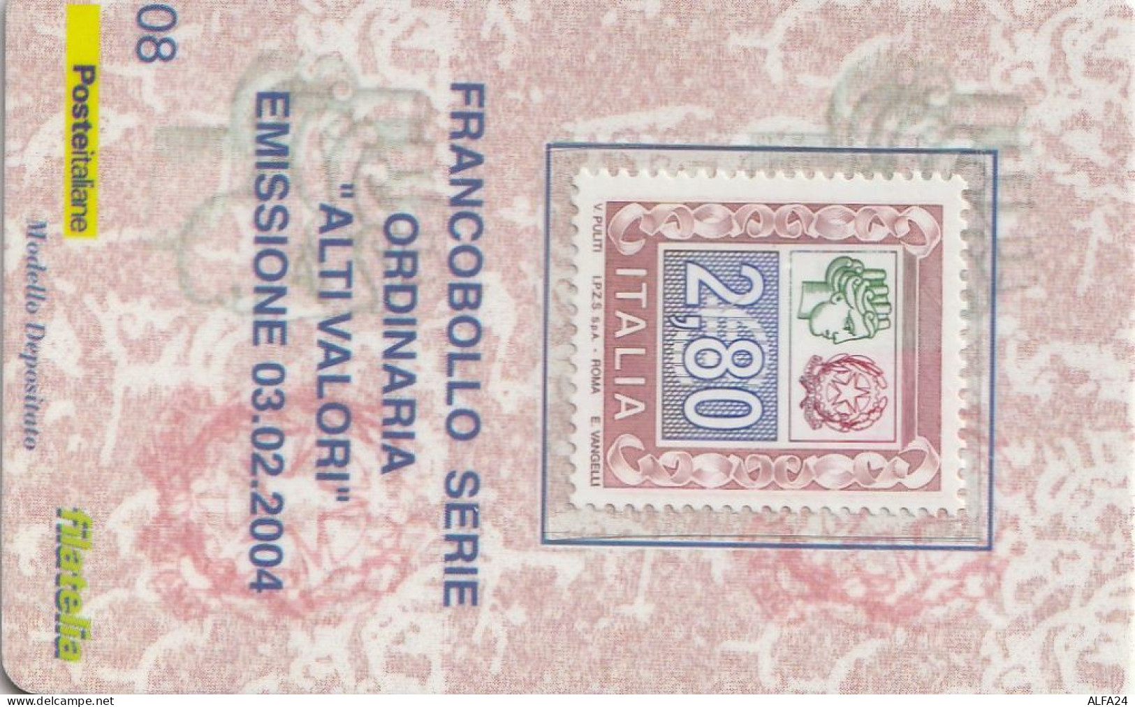 TESSERA FILATELICA VALORE 2,8 EURO ORDINARIA AV (TF947 - Philatelic Cards