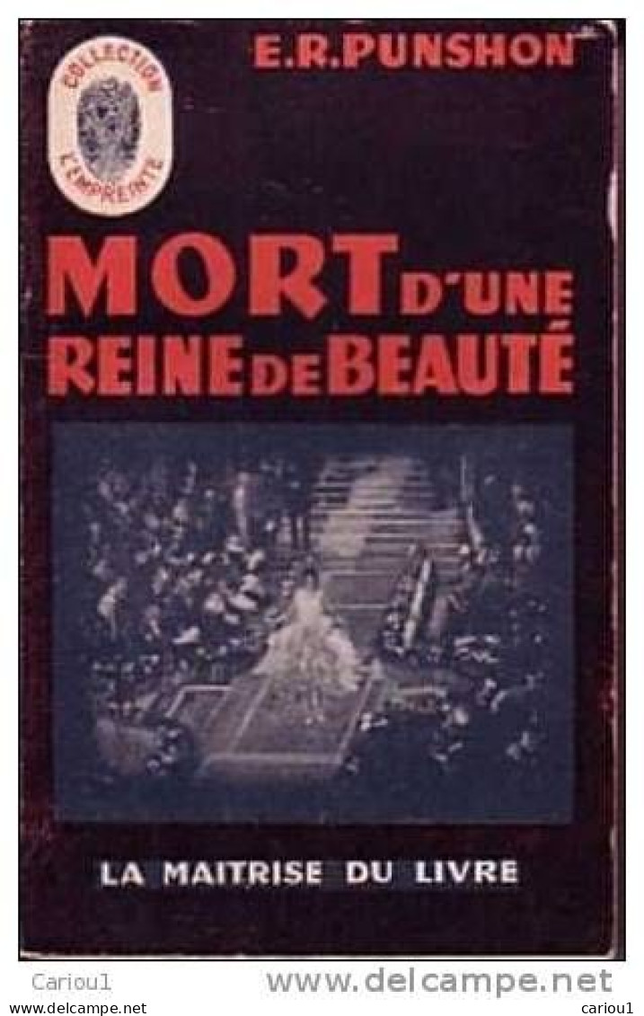 C1 Punshon MORT D UNE REINE DE BEAUTE Epuise PORT INCLUS France - Maîtrise Du Livre, La - L'empreinte Police