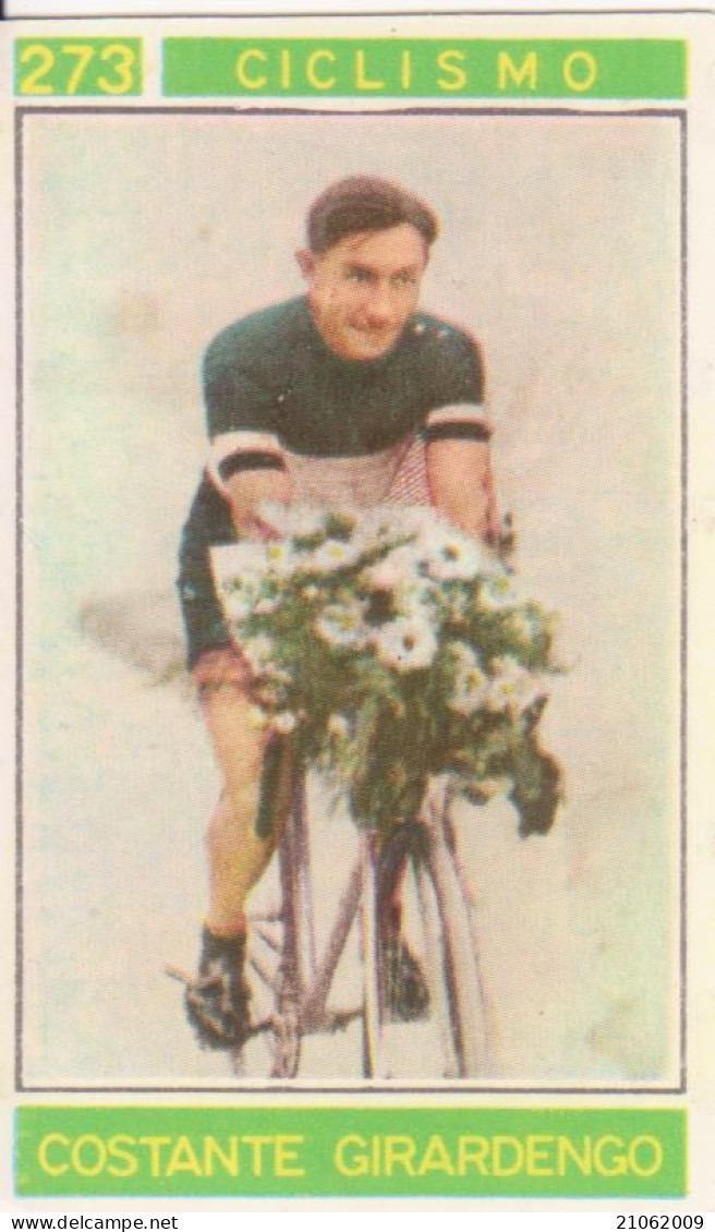 273 CICLISMO - COSTANTE GIRARDENGO - CAMPIONI DELLO SPORT 1967-68 PANINI STICKERS FIGURINE - Cyclisme