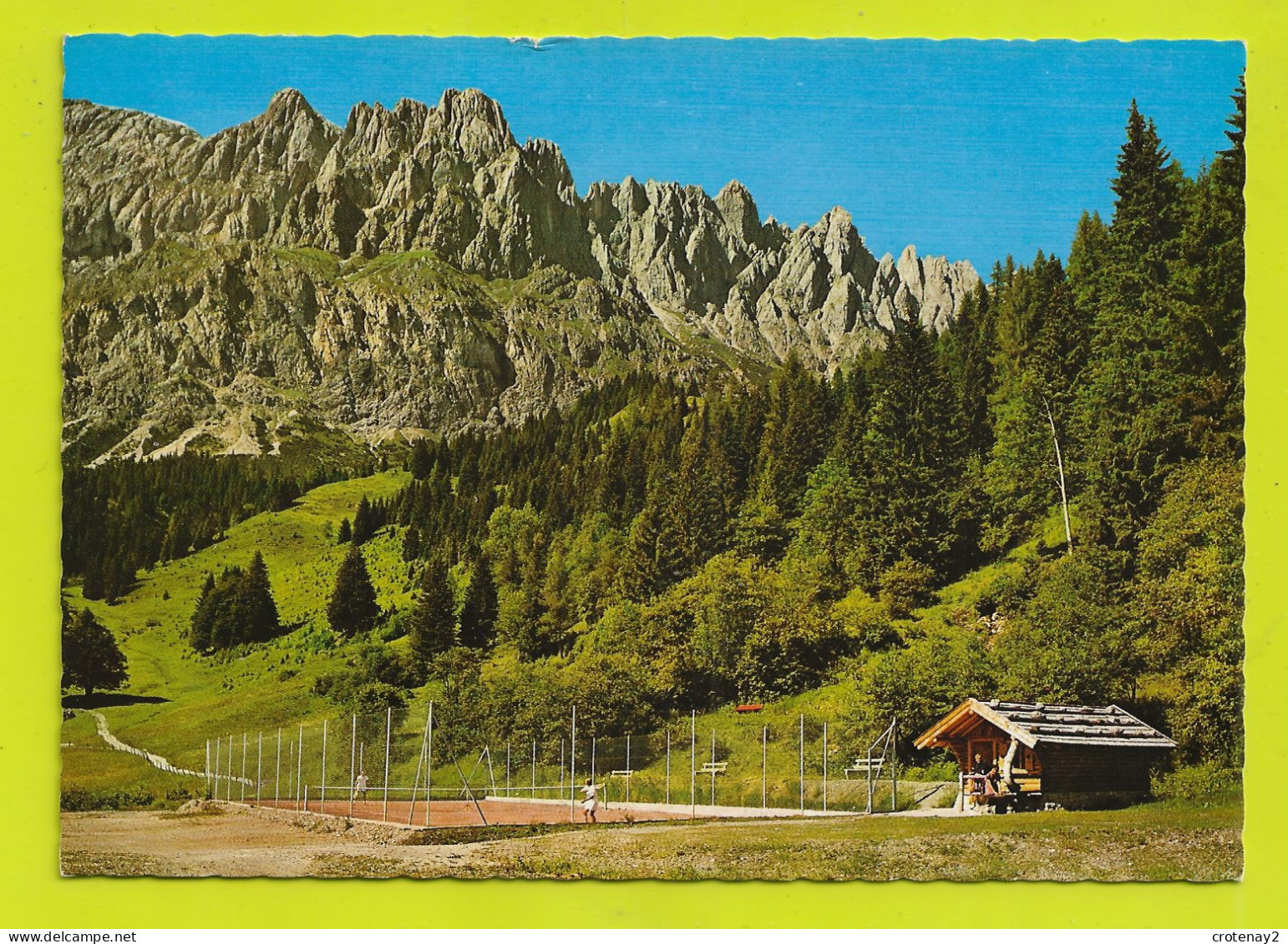 Autriche Tennisplatz Rupertihaus Mit Manndlwand MÜHLBACH Am Hochkönig Court De Tennis VOIR Tampon Au Dos En 1973 - Mühlbach Am Hochkönig