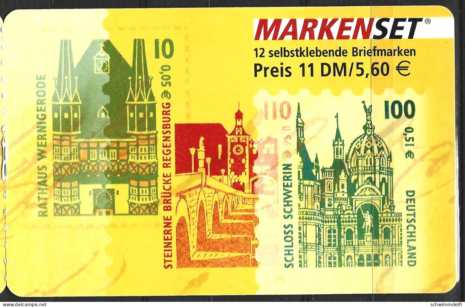 DEUTSCHLAND 2001 - MARKENHEFTCHEN - MARKENSET SEHENSWUERDIGKEITEN DEUTSCHLANDS - MNH - 2001-2010