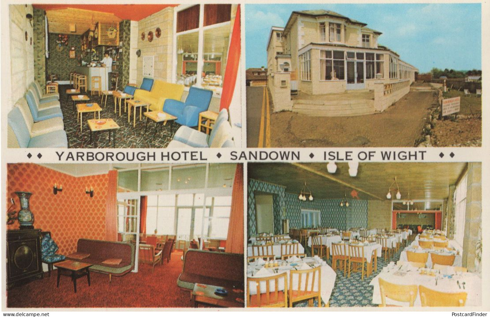Yarborough Hotel Sandown Isle Of Wight Vintage Postcard - Andere & Zonder Classificatie