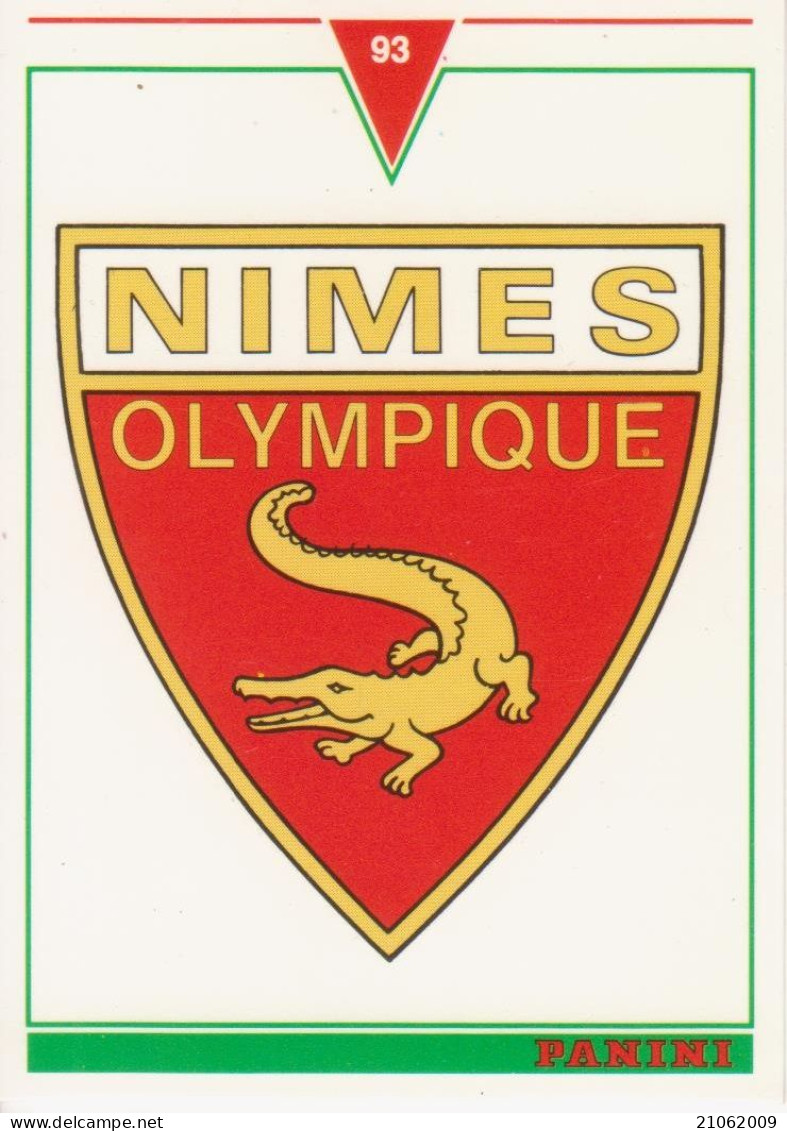 353 NIMES OLYMPIQUE - PANINI FRANCE 93 1992-93 CALCIO FOOTBALL TRADING CARD - Trading Cards