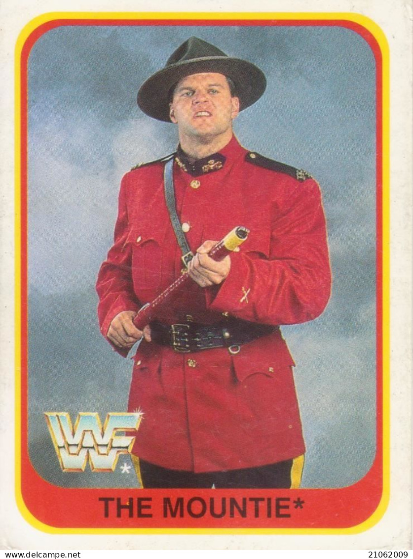 64/150 THE MOUNTIE - WRESTLING WF 1991 MERLIN TRADING CARD - Trading-Karten