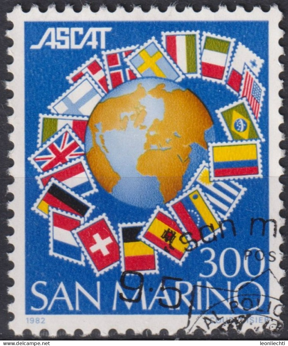 1982 San Marino ° Mi:SM 1265, Sn:SM 1035, Yt:SM 1061, Philatelic Anniversaries,  ASCAT - Used Stamps