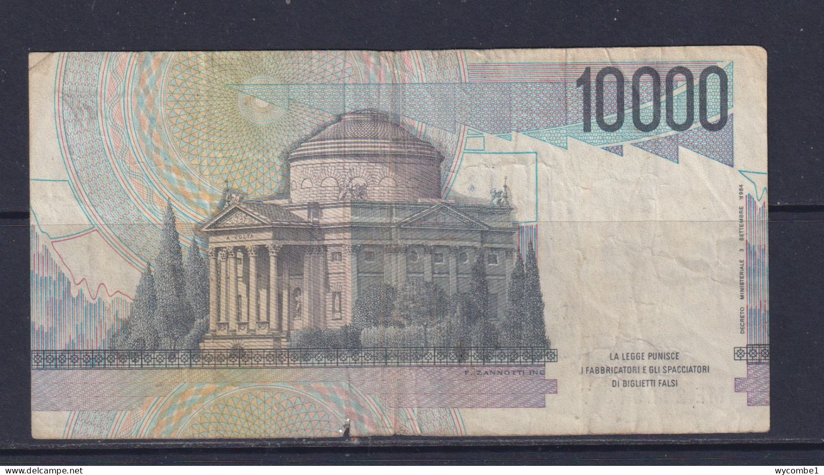 ITALY - 1984 10000 Lira Circulated Banknote - 10.000 Lire