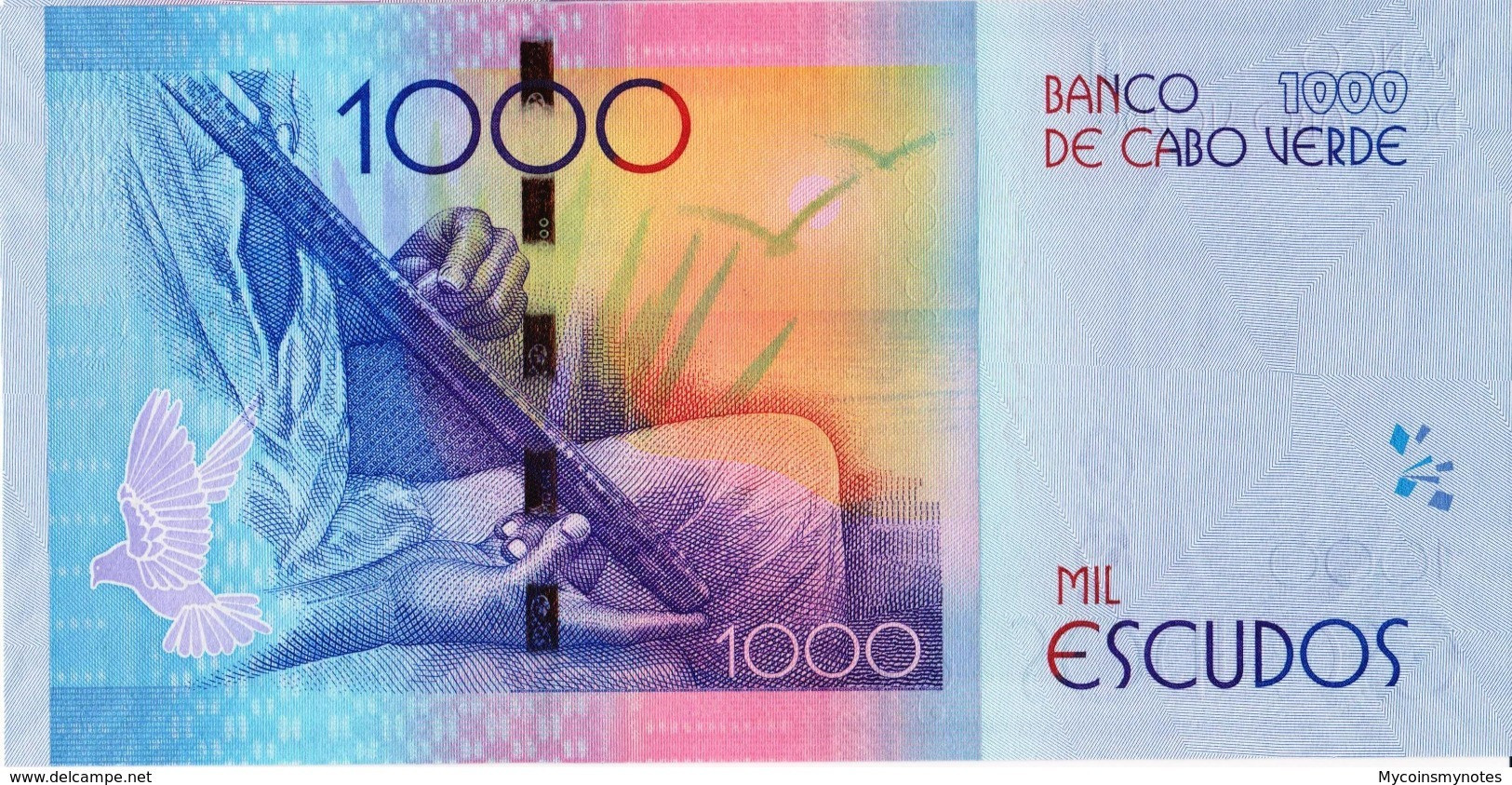 CAPE VERDE 1000 Escudos From 2014, P73, UNC - Capo Verde