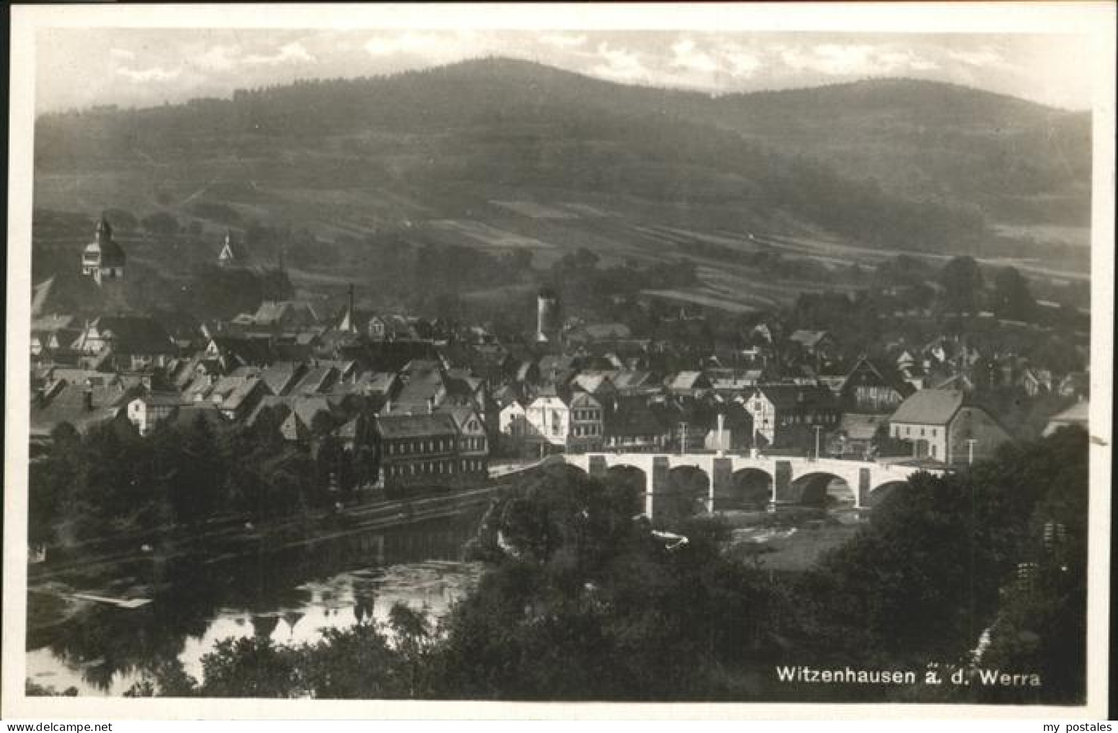 41288988 Witzenhausen Teilansicht Witzenhausen Werra Bruecke Witzenhausen - Witzenhausen
