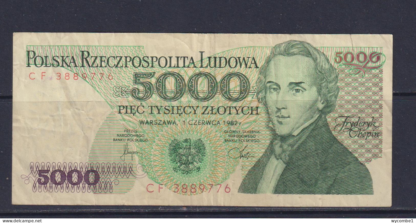 POLAND - 1982 5000 Zloty Circulated Banknote - Pologne