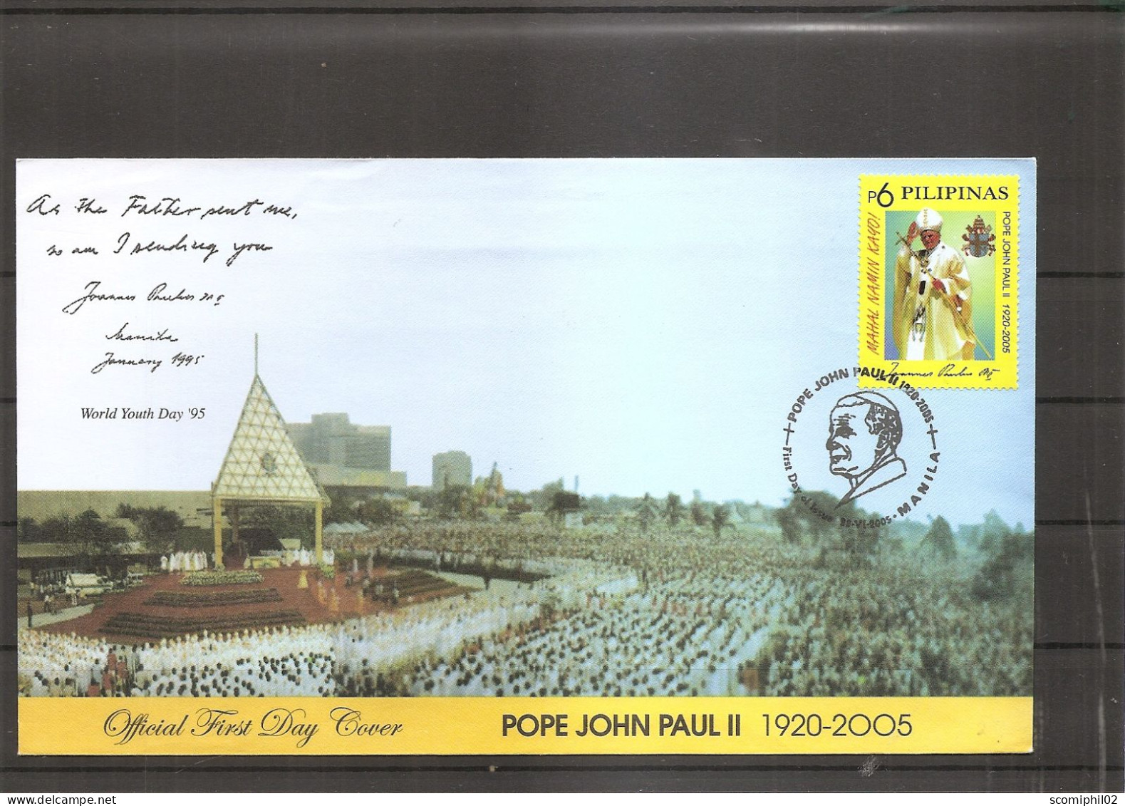 Papes - Jean-Paul II ( FDC Des Philippines De 2005 à Voir) - Papi