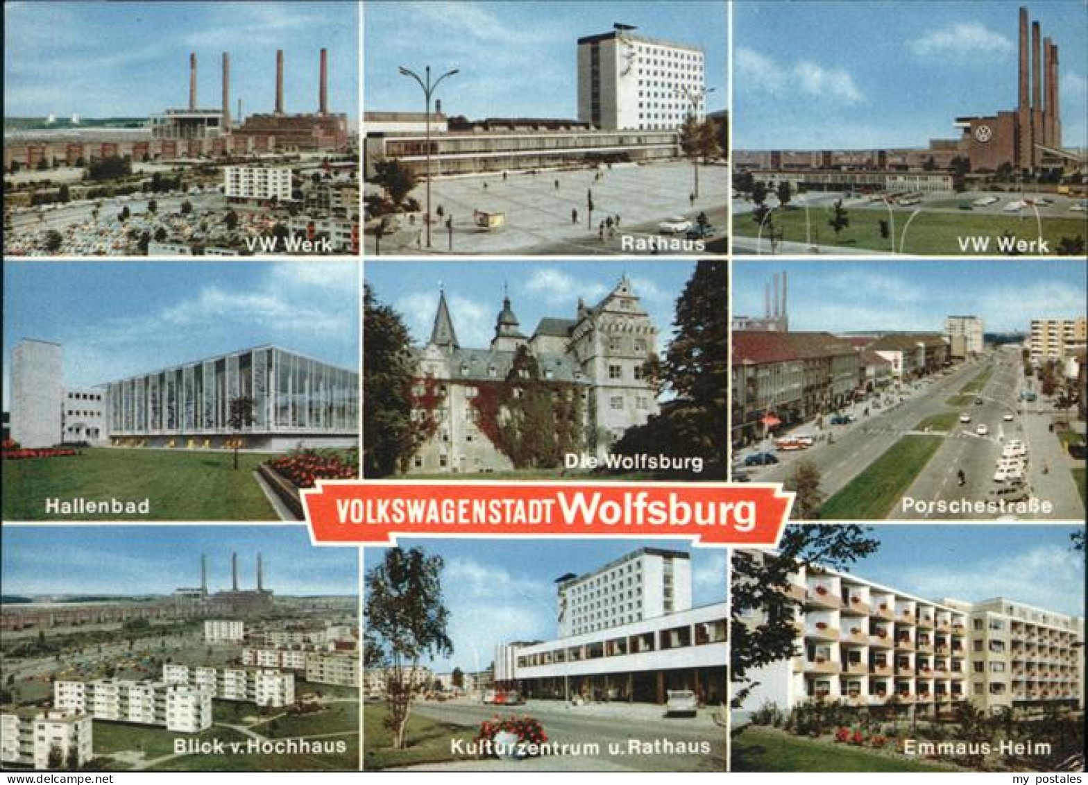 41288551 Wolfsburg VW Werk Rathaus Hallenbad Schloss Porschestrasse Kulturzentru - Wolfsburg