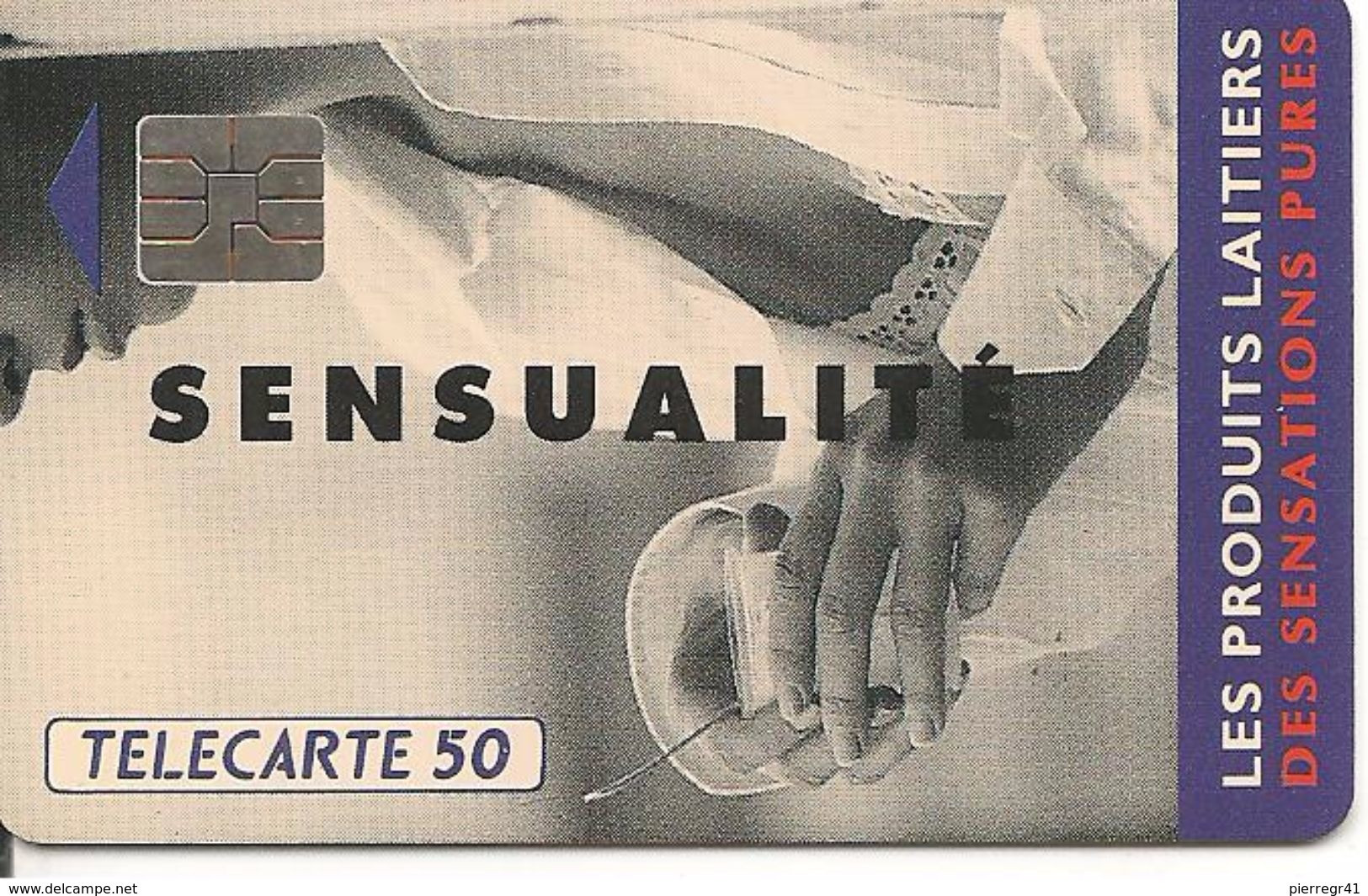 CARTE°-PUBLIC-50U-F327A-SO4-02 /93-PRODUITS  LAITIERS-SENSUALITE-N°GROS A 32017242  N° 1 Sans  Barre-TBE - 1993