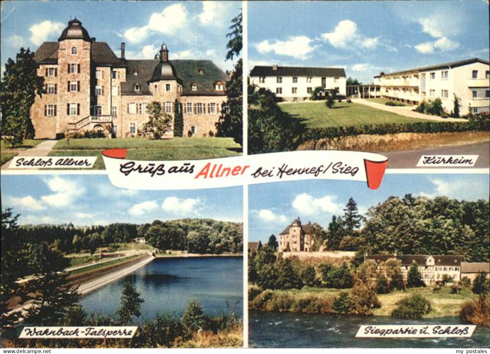 41288493 Allner Schloss Allner Kurheim Wahnbach Talsperre Sieg Hennef (Sieg) - Hennef