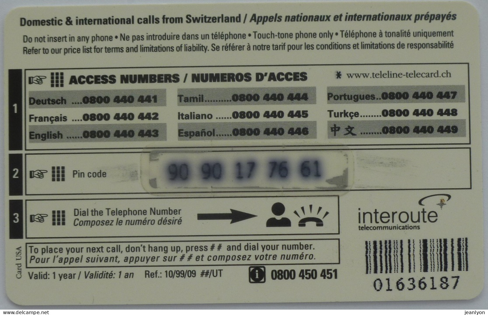 BATEAUX Amarés Dans Un Port - Carte Téléphone Suisse Prépayée TELELINE Utilisée - Boten