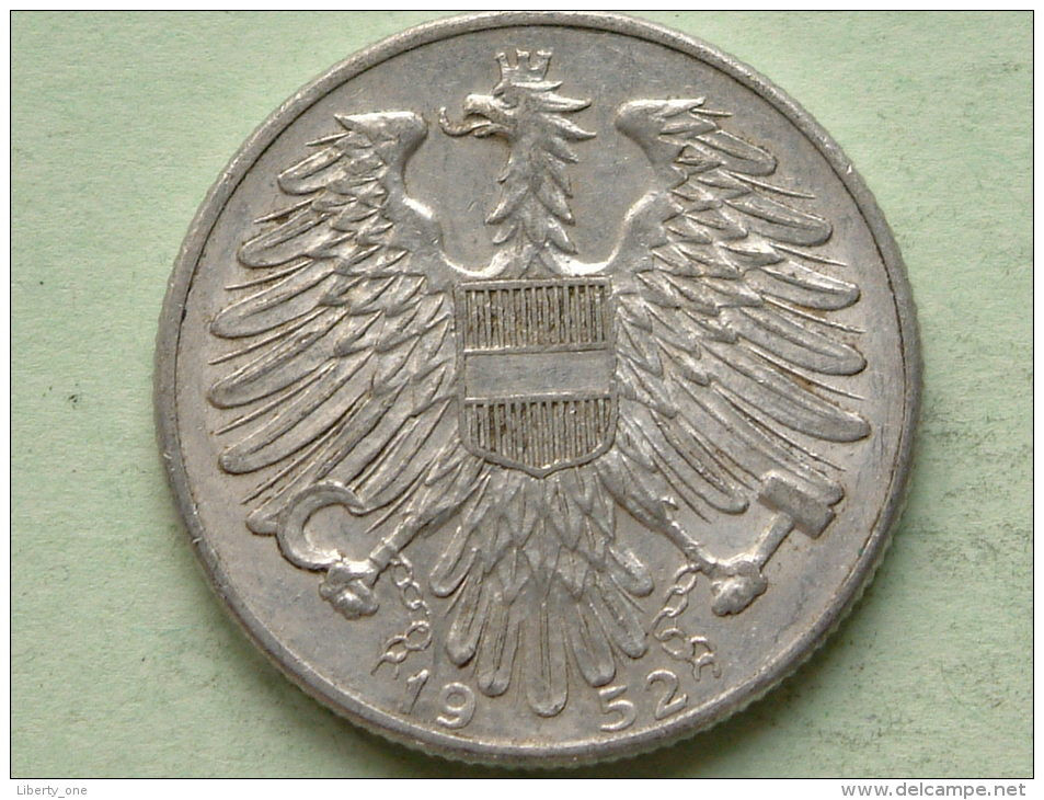1952 - 5 SCHILLING - KM 2879 ( Uncleaned Coin / For Grade, Please See Photo ) !! - Autriche